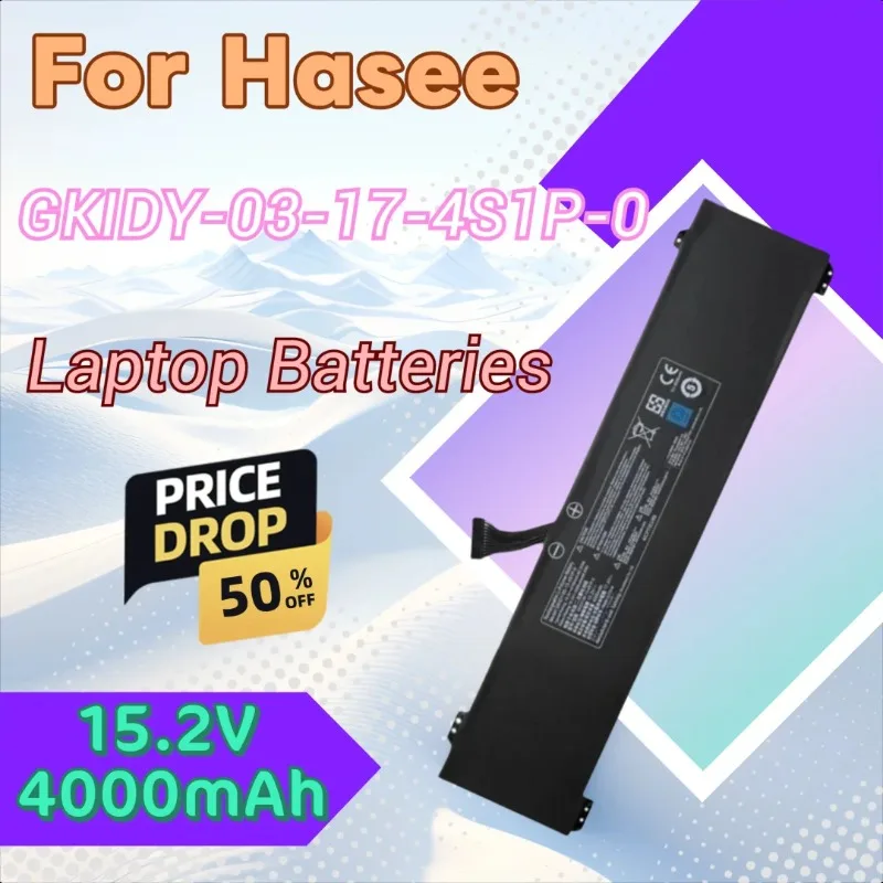 Nueva batería de GKIDY-03-17-4S1P-0 de alta calidad GKIDY03174S1P0 15,2 V 4000mAh para Hasee Getac Cyberpower C Series Eluktronics Max-15