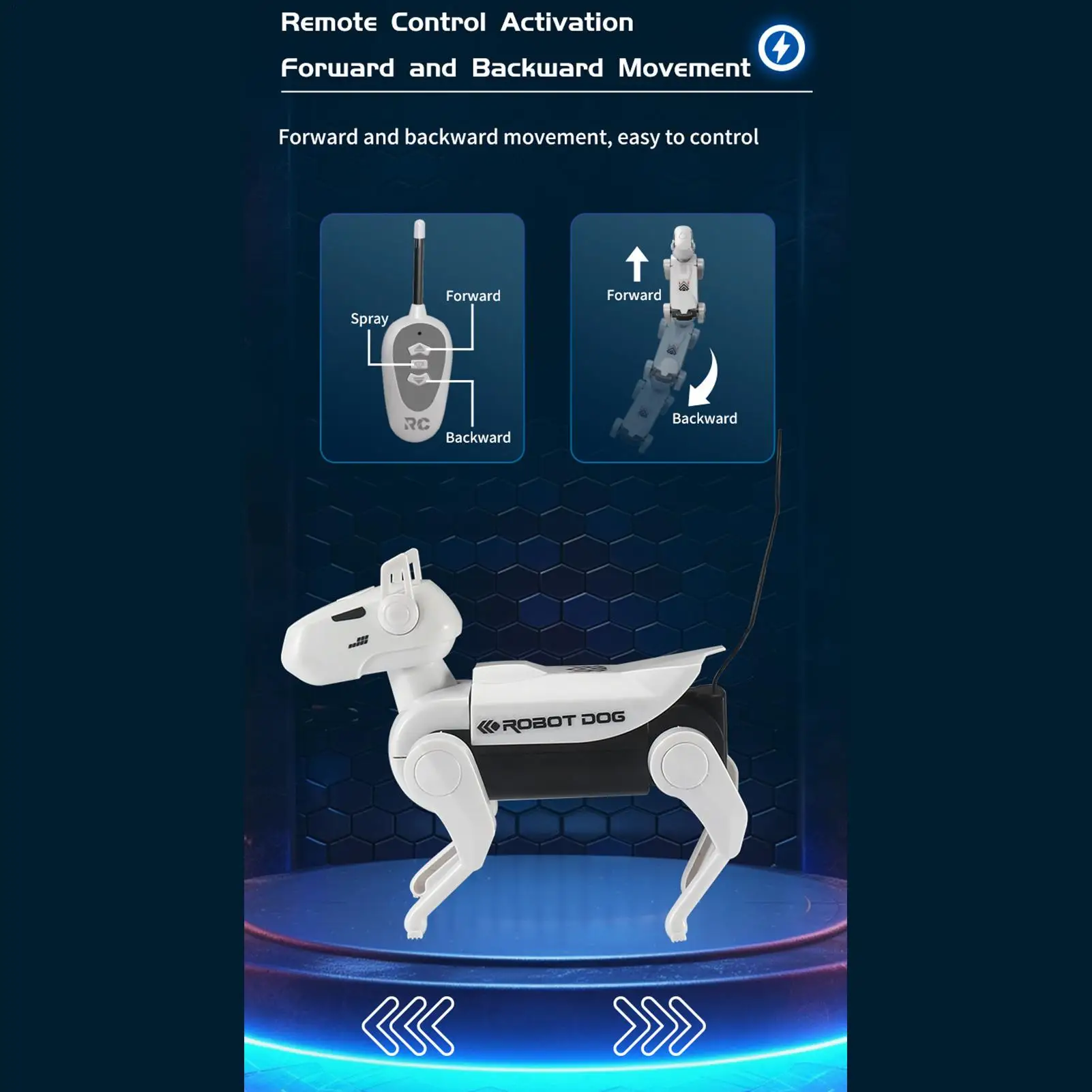 電子ロボット犬のおもちゃ ウォーキング ダンス インタラクティブ ペット リモコン付きロボット犬のおもちゃ 子供 男の子 女の子 家族 友達向け