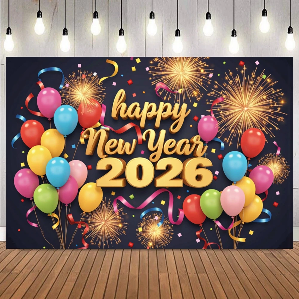 عيد الميلاد السنة الجديدة موضوع الوداع 2025 مرحبا 2026 صورة خلفية الاحتفال الاحتفالي ديكور الحفلات صورة التصوير خلفية