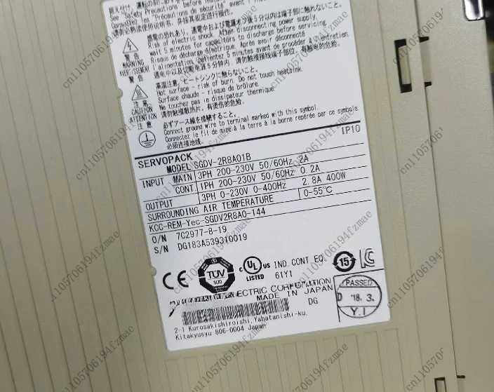 Accessories400W drive SGDV-2R8A01B function intact