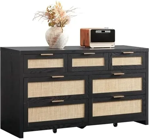 7 Drawer Dresser for Bedroom, 57