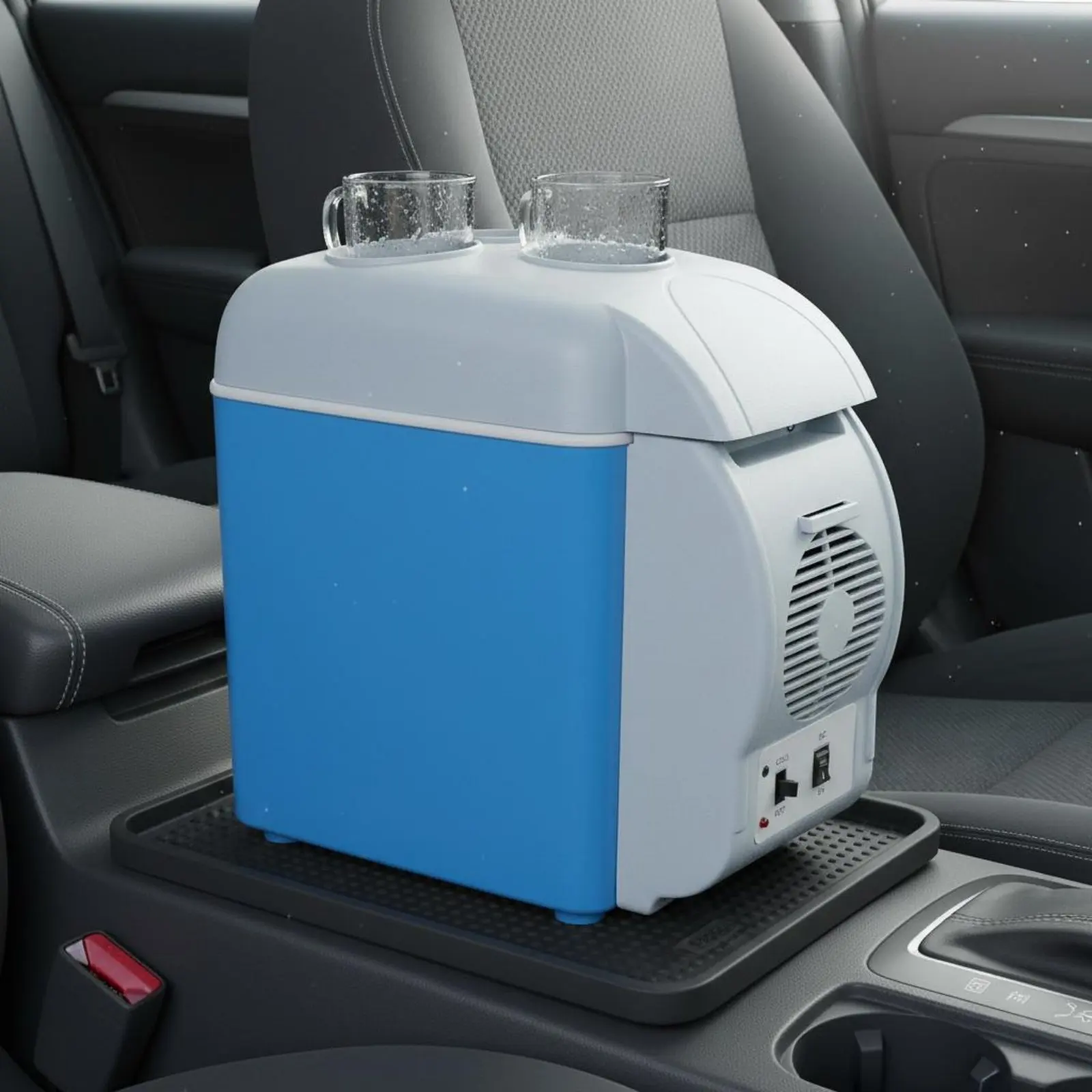7.5L Car Fridge Energy Saving Mini Travel Fridge Individual Chiller Warmer Quiet Function Small Appliance for Drivers, Dorm Room