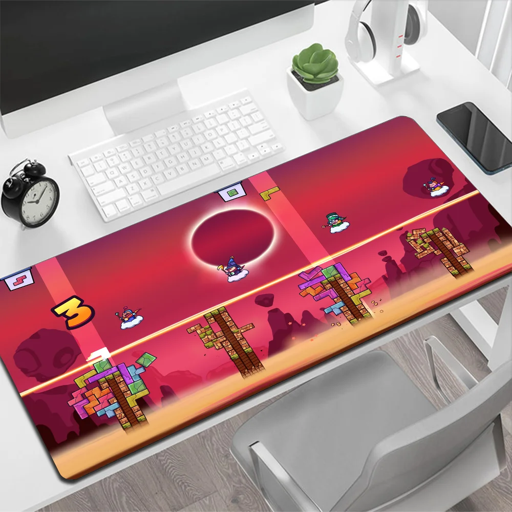 Tricky Towers Large Mouse Pad Gaming Mouse Pad PC Gamer Computer Mouse Mat Big Mousepad XXL Carpet Keyboard Desk Mat Mause Pad