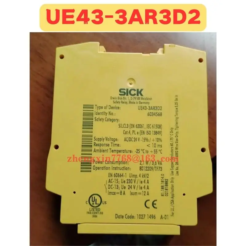 Used Safety Relay UE43-3AR3D2 UE43 3AR3D2 6034568 Normal Function Tested OK Fast delivery