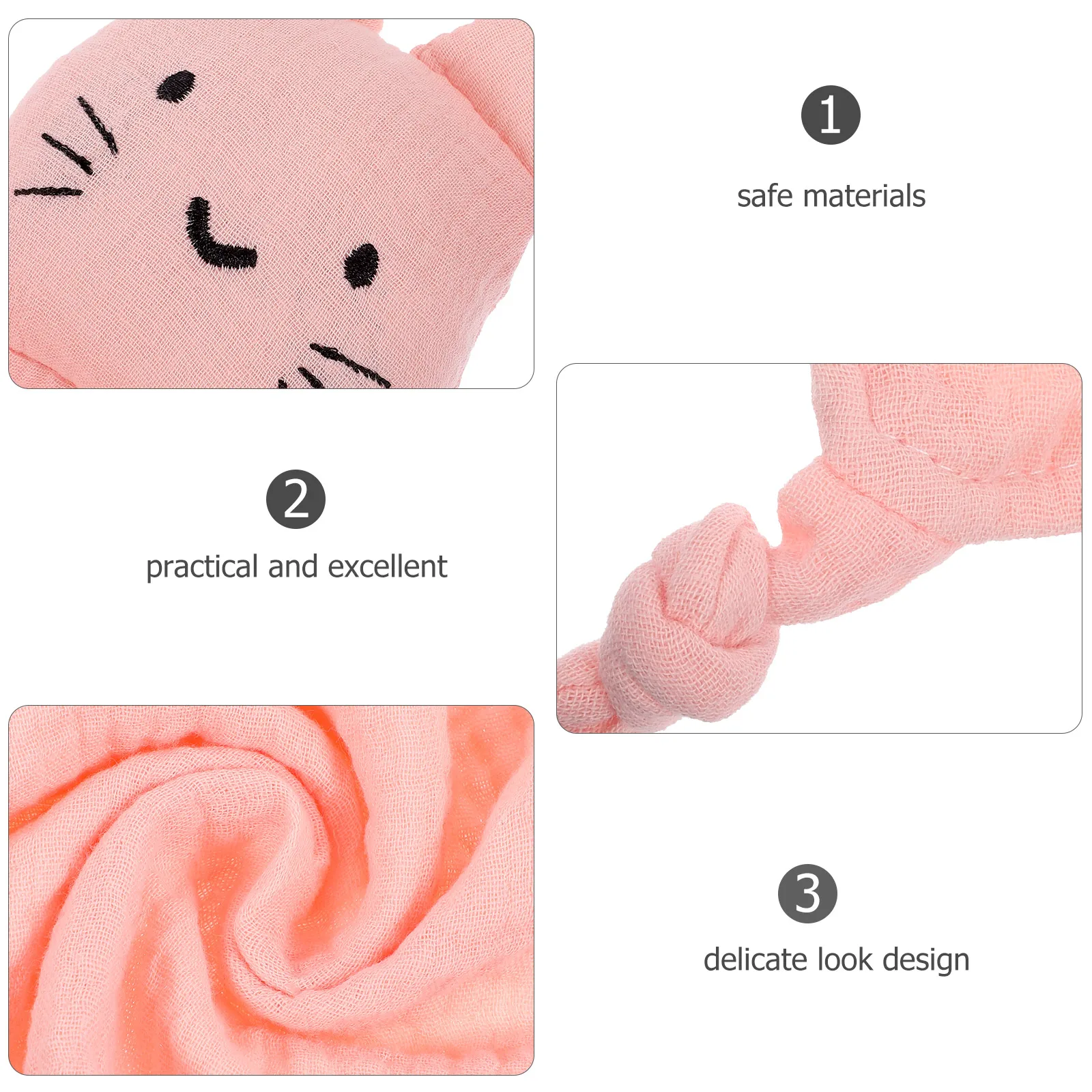 

Soothing Towel Baby Boy Kids Blanket Snuggle Cotton Gauze Toddler Material Useful Comforting Companion Small Blanket