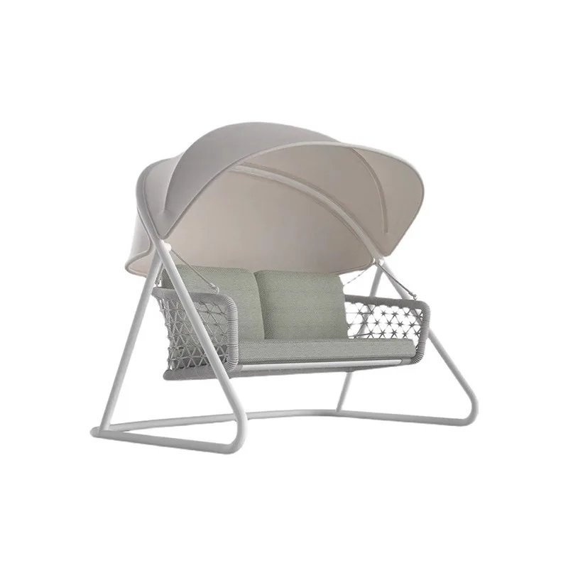 Outdoor swing chair waterproof sunscreen courtyard sunshade Nordic outdoor indoor balcony rocking chair homestay chair furniture