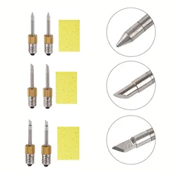 2pcs E10 Interface Soldering Iron Tips  Wireless Battery Welding Tips USB Soldering Iron Head B C K Type Welding Accessories