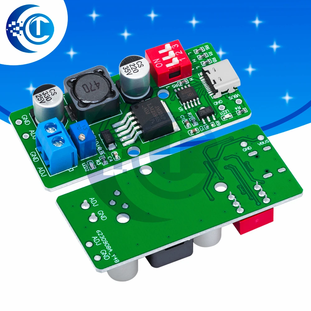 PD3.0 Quick Charge Trigger for iPhone/Samsung (1PCS/4PCS): 3A Max Programmable 1.8V-18V DC Adapter
