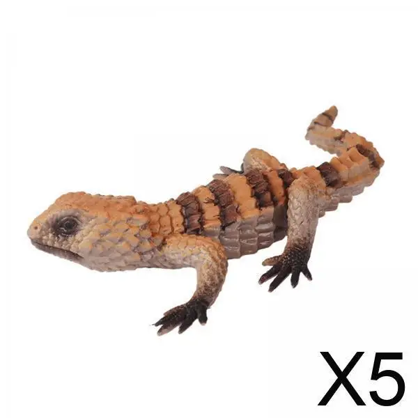 تمثال سحلية على شكل حيوان مبتكر، لعبة نحت مصغرة مرسومة يدويًا لتزيين هدايا حفلات الأطفال