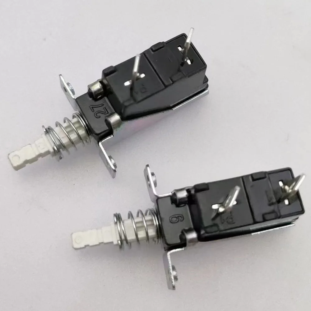 1/5PCS Straight Button Self-Locking Switch Heater KCD-A10 SW-3 A04 Power Gear Switch 2-Pin Outside Spring 5A For Range Hoods