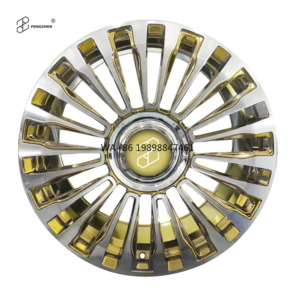 Rines de Aluminio de 5 Orificios para Autos de Pasajeros, 16, 17 y 18 Pulgadas, 5x108, Color Dorado Cromado, los Más Vendidos