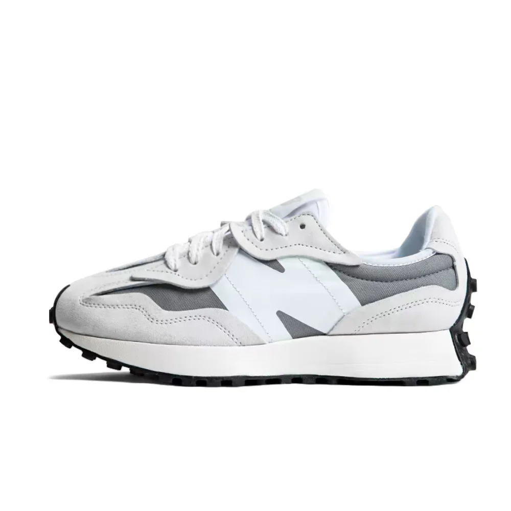 New Balance NB327 Unisex Silver-White Low-Top Runners – Urban Core Retro Synthetic Leather & Durable Comfortable Fit U327WED