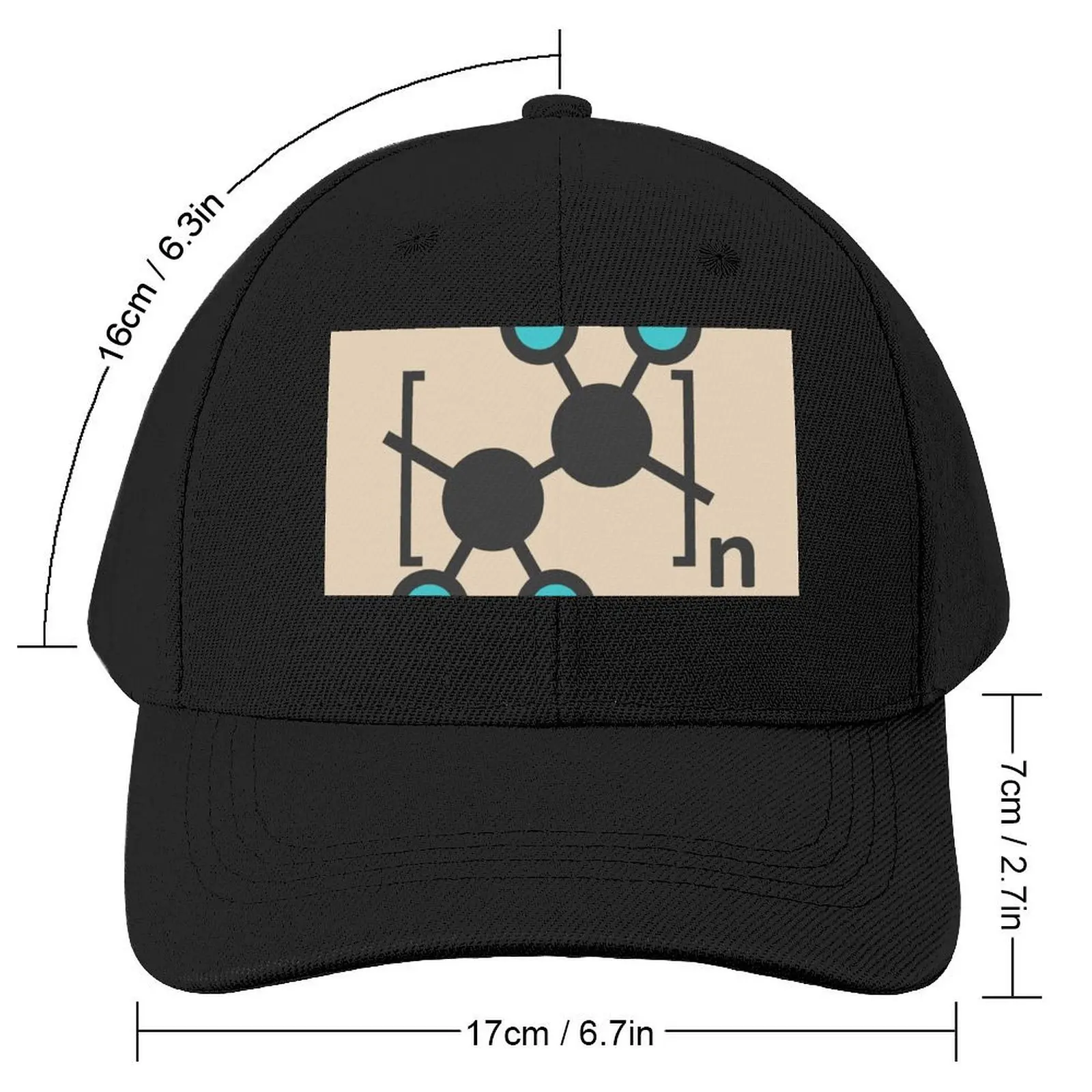 Polytetrafluoroethylene polymer molecule (F012/6266) Baseball Cap Golf Hat Man Uv Protection Solar Hat Sun Hats For Women Men's