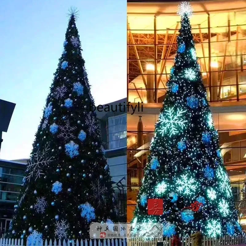 

Christmas large Christmas tree 4/5/6/7/8m pentagram light decoration A48
