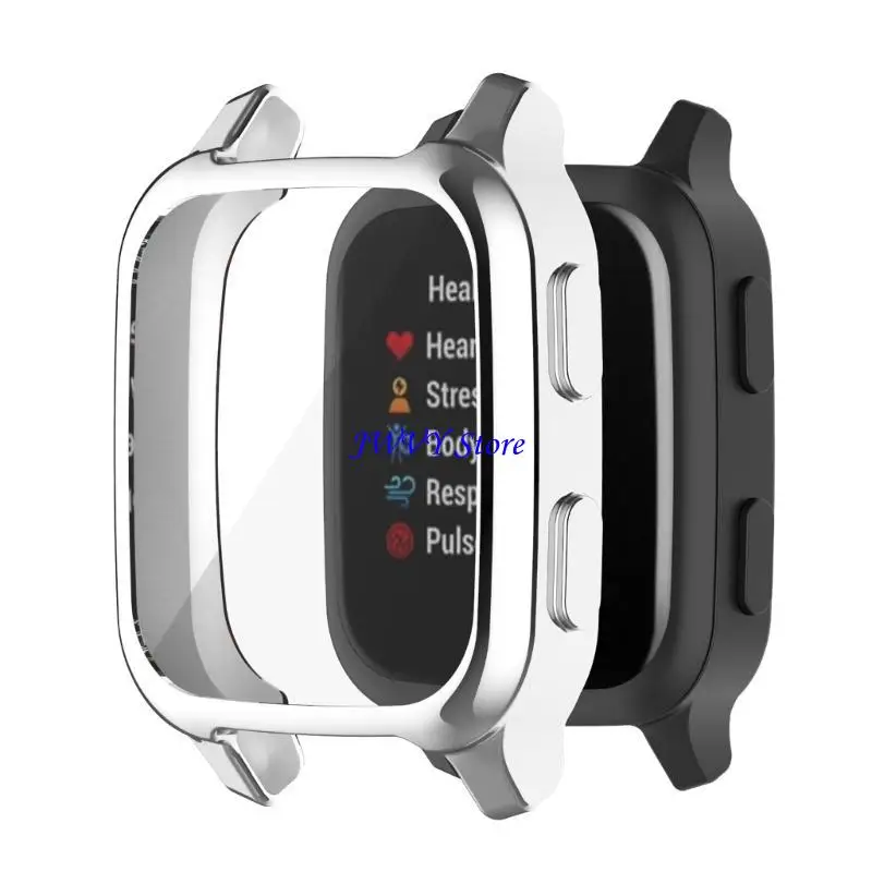 

573A Anti-scratch Watch Case Screen Protector Bumper Cover Protective Frame Shell for Venu SQ/SQ2/SQ music/SQ2 music