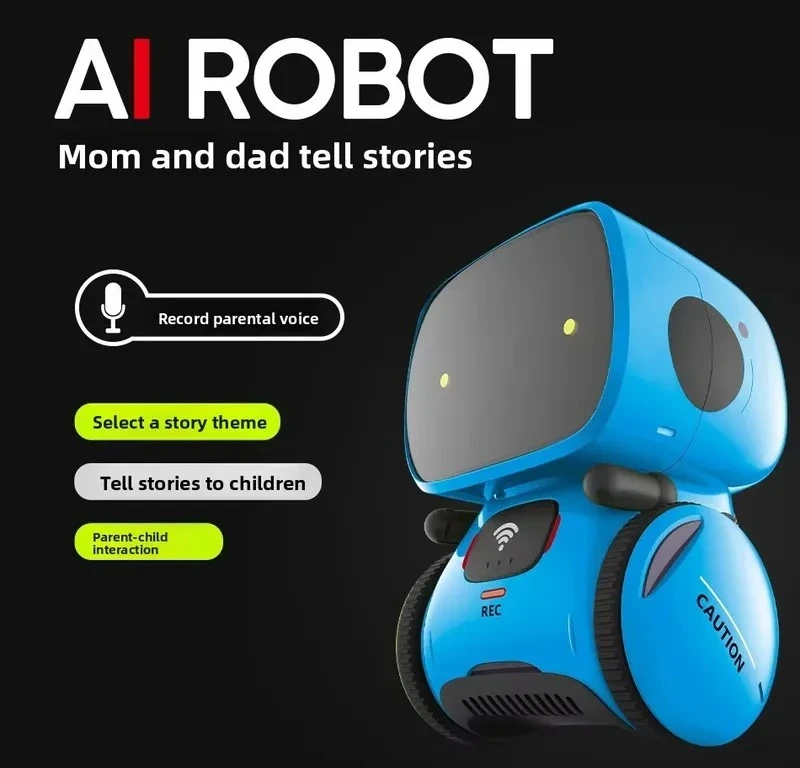Smart AI Robot Education Toys Toddler Home Learning Games Wireless Remote Control Storytelling Machine Interactive Machine