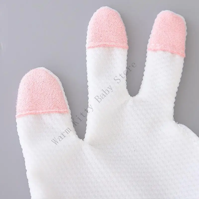 XXFE Guantes de algodón para bebé – Evitan morderse las manos - imagen 2
