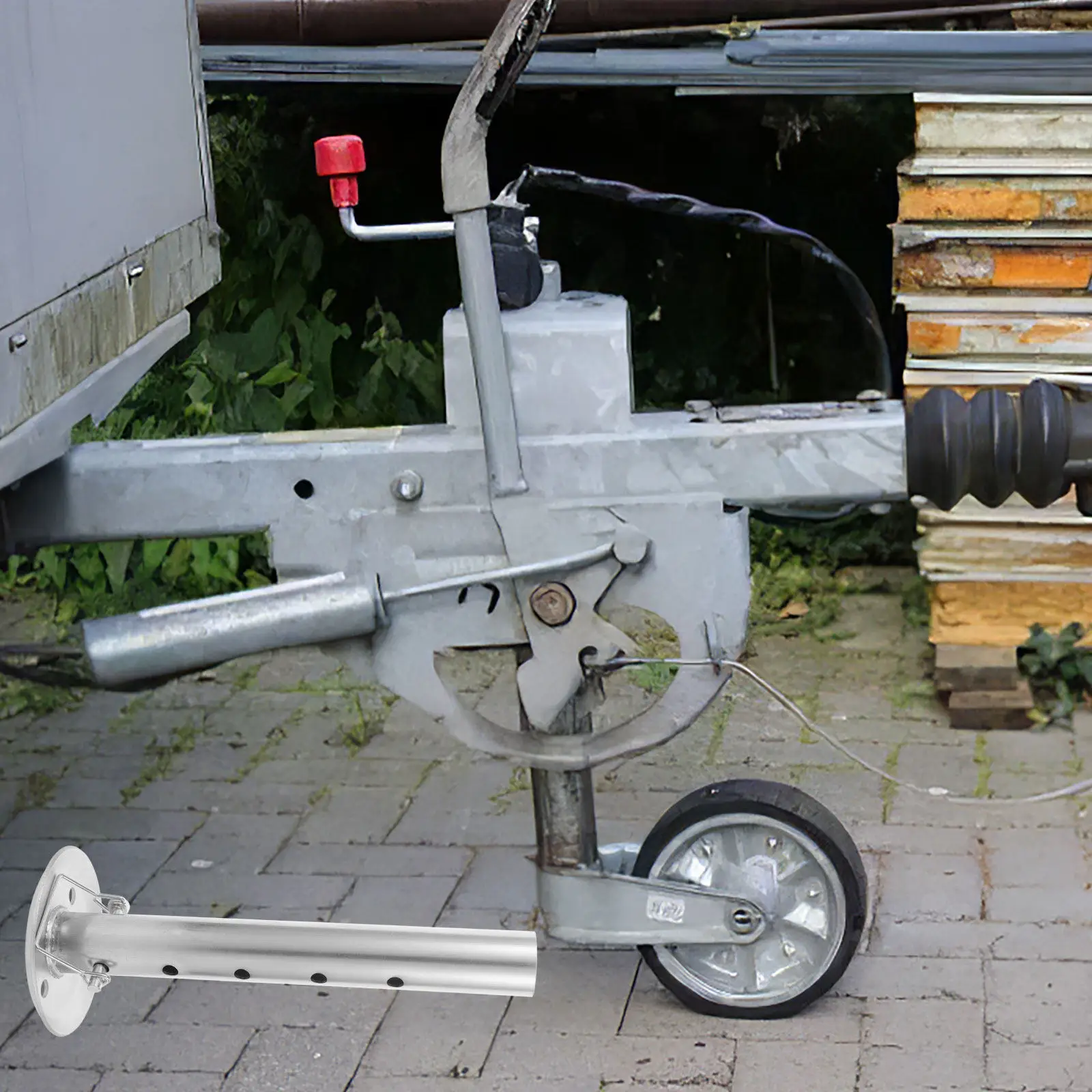 

Floor Jack Extension Trailer Stabilizer Jack Drop Leg for Rvs Campers Motorhomes Trucks Hand Operated Adjustable Heavy Duty