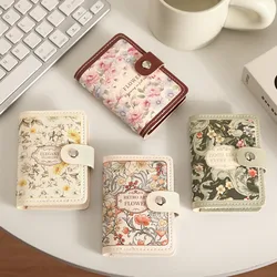 Creative 20 Card Pockets PU Leather Mini Wallets RFID Blocking ID Card Holder Laminated Concealed Pull-out Business Card Case