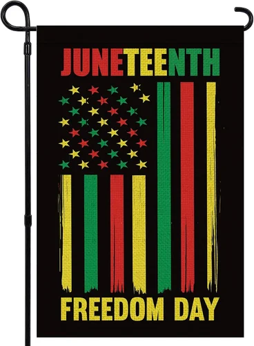 Juneteenth Garden Flag June 19 1865 African American Emancipation Black History JJE DDI GGX