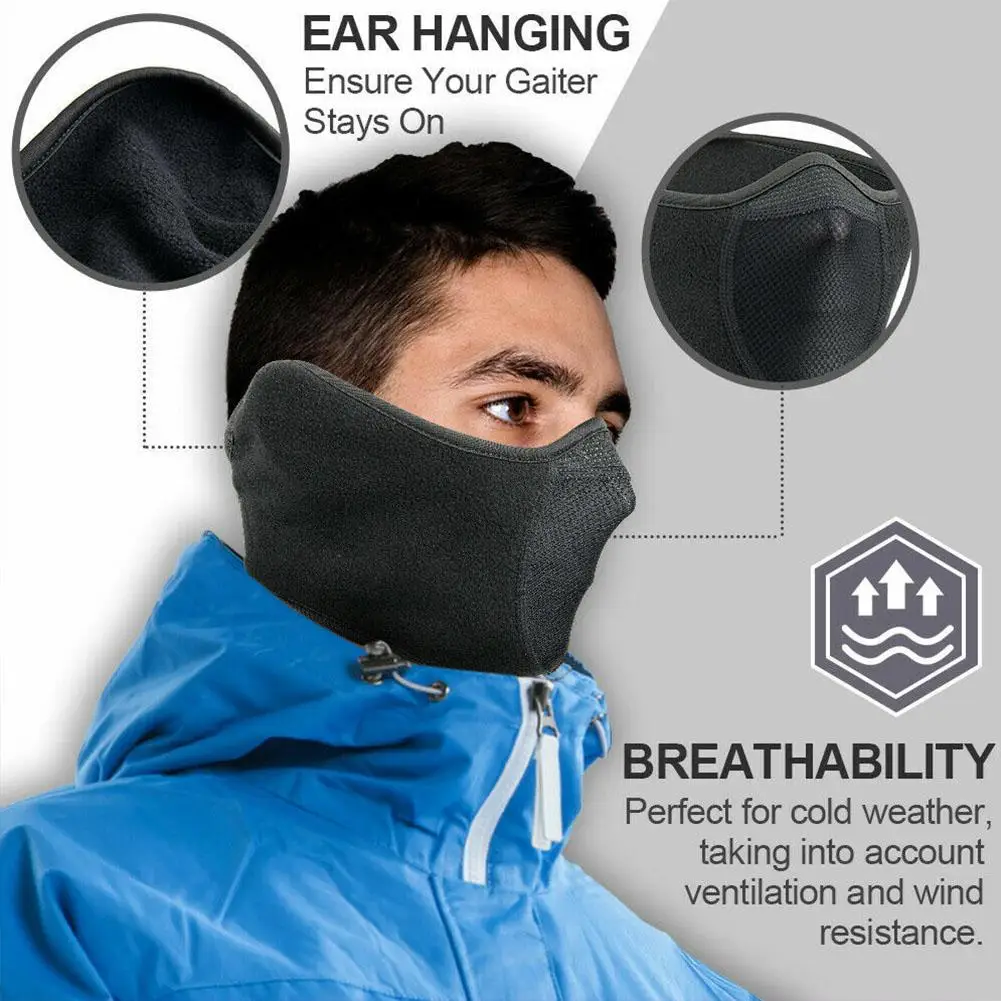 الشتاء بالاكلافا الصوف دفئا دراجة نارية قناع الوجه تنفس نصف قناع للتزلج وشاح دراجة نارية ركوب الدراجات دراجة السائق قناع