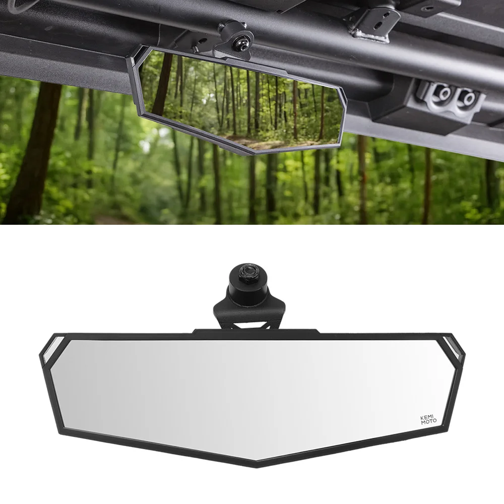 

For CF-MOTO ZFORCE 950 Sport HO Trail, UFORCE 600 1000 U10 XL Pro 2021-2025 UTV Center Rear View Mirror Shatterproof