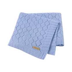 Baby Blanket Super Soft knitted Newborn Stroller Bed Sleeping Cover Toddler Infant Bedding Muslin Swaddle Wrapper 100*80CM Plaid