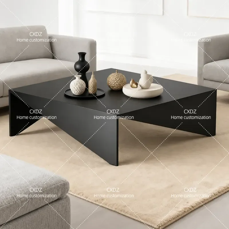 Modern Minimalist Square Coffee Table for Small Living Room Multi Functional Tea Table Corner Side Table Customizable Design