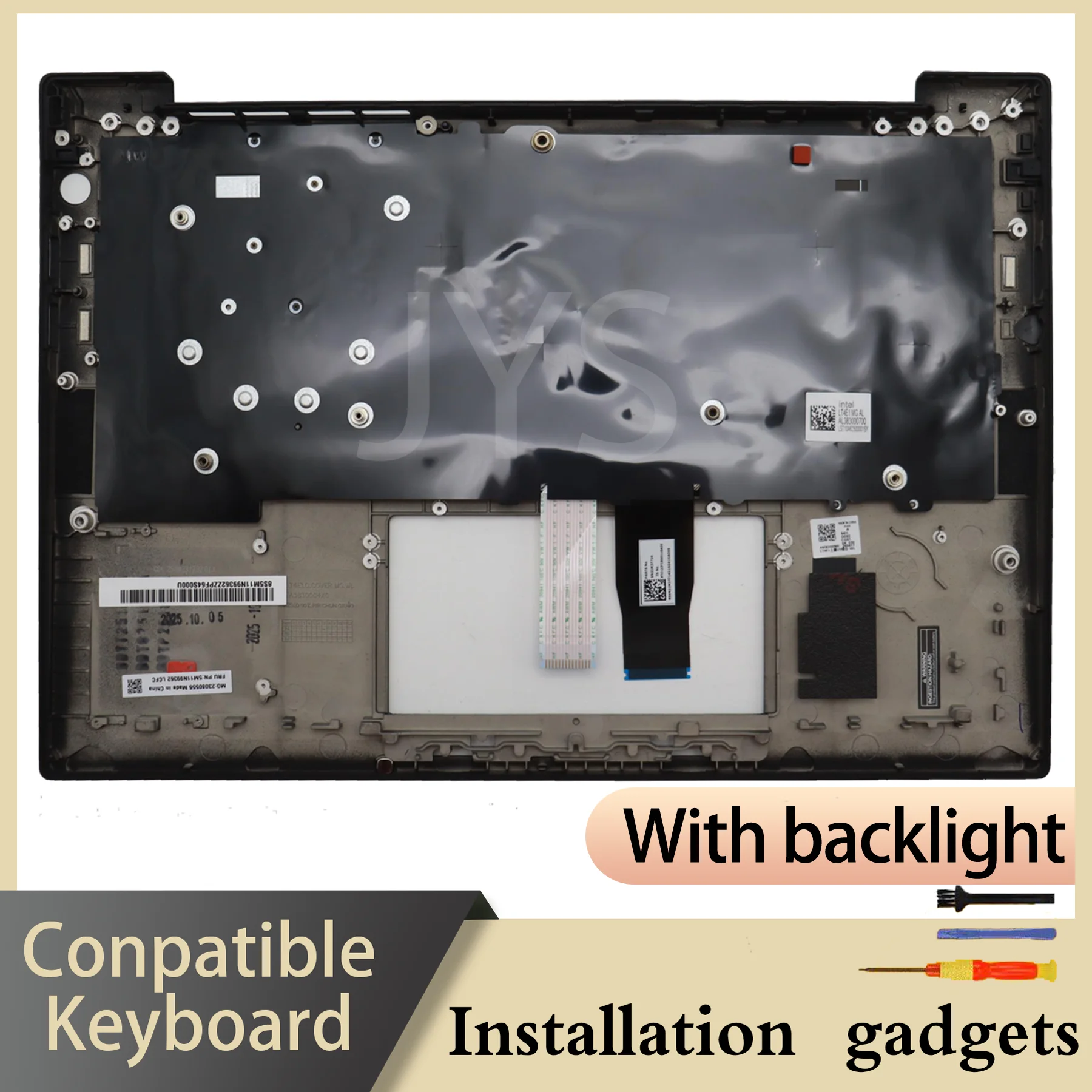 Immagine 7: Tastiera retroilluminata C-COVER per Lenovo ThinkPad T14S Gen5 T14S Gen6, layout arabo/greco/ebraico/coreano/russo/thailandese/americano