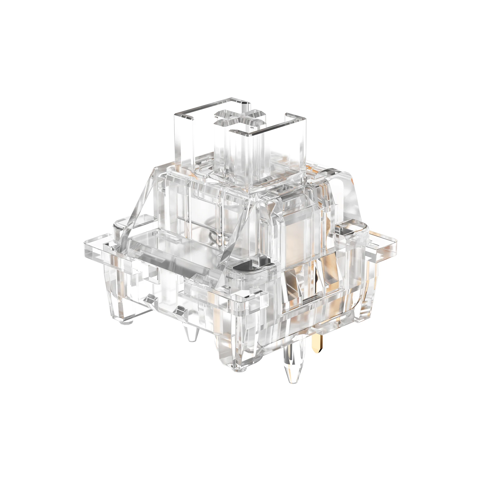 YUNZII Crystal Linear Switches, Clear Pre-Lubed 5-Pin Mechanical Switch for Hot-Swap Gaming Keyboard and MX Keycaps, 35Pcs/Pack