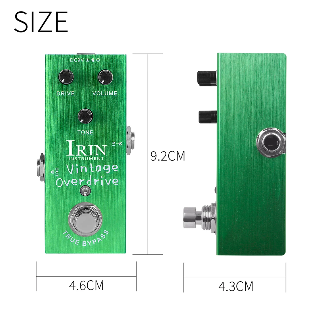 IRIN Multiple Electric Guitar Effects Pedal Vintage Overdrive Distortion Analog Delay Audio Amplifier Matched Independently