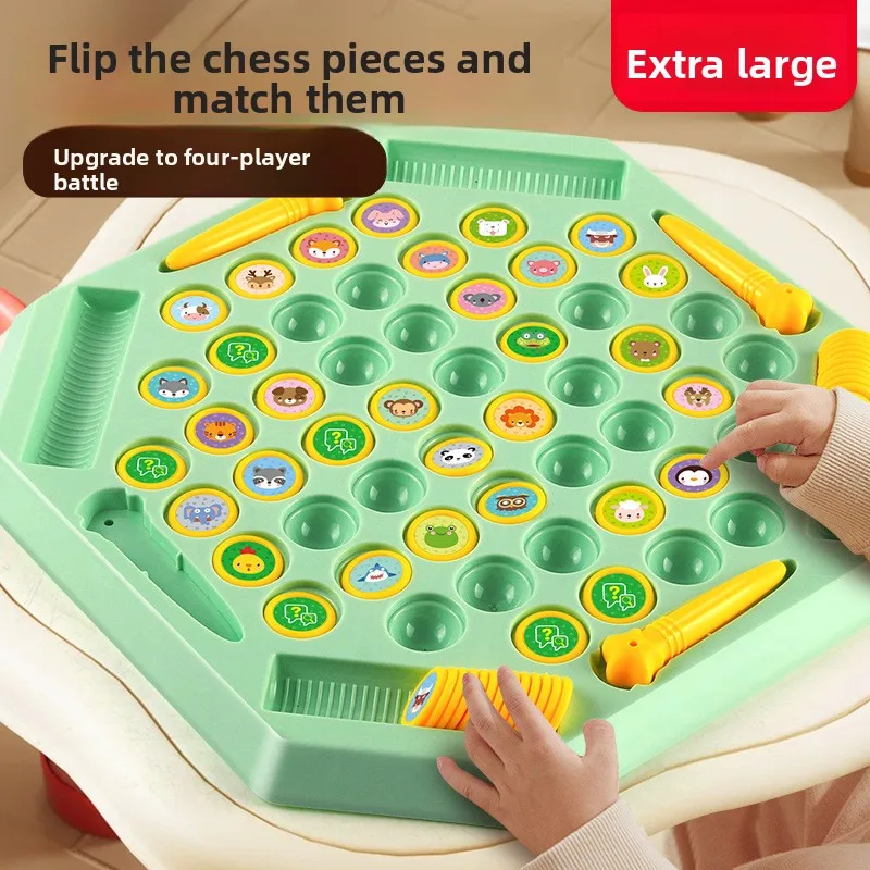 Fruit Flip Memory Board Game Hand Eye Coordination Parent Child Interactive Play Memory Matching Game Desktop Toy Table Game