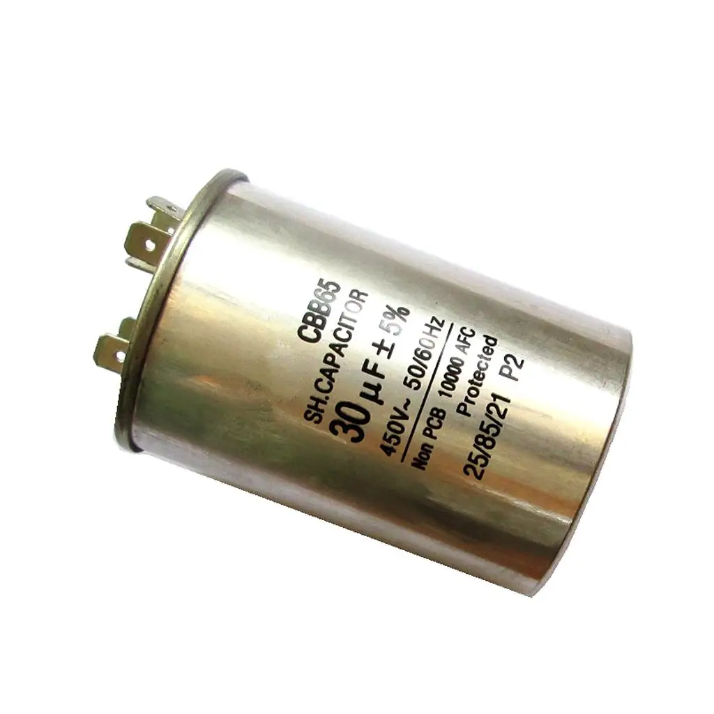 Blesiya 30MFD 30uF Run Capacitor 450VAC AC Motor for Air Conditioner