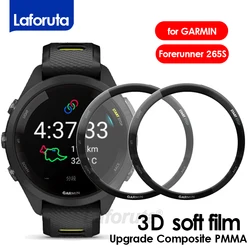 Garmin Forerunner 265S 화면 보호 필름, 3D 곡선 포어러너 265 시계 전체 보호 커버 소프트 강화 유리