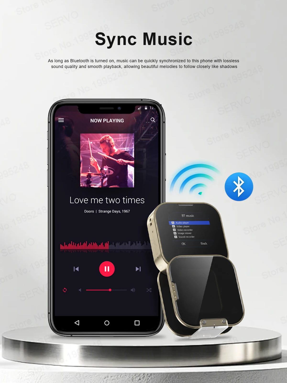SERVO I19 ROTATE Touch Screen Mini Mobile Phone 2G 2SIM Magic Voice Bluetooth Dial FM Radio 90° Rotating Small Feature Cellphone