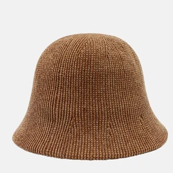 Thick Chenille Bucket Hat 2023 Fashion winter hats for women Simple Versatile fisherman hat Casual Warm Basin caps for ladies