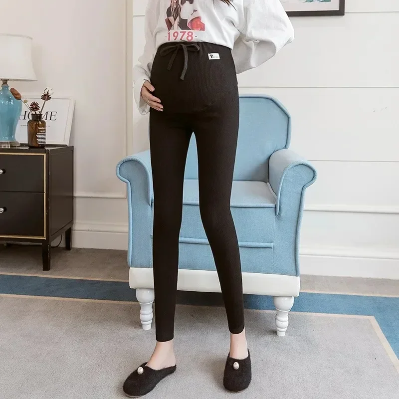 Casual Leggings For Pregnant Women Elastic High Waist Stripes Pants Pregnancy Sports Clothes Maternity Fitness Trousers Skinny