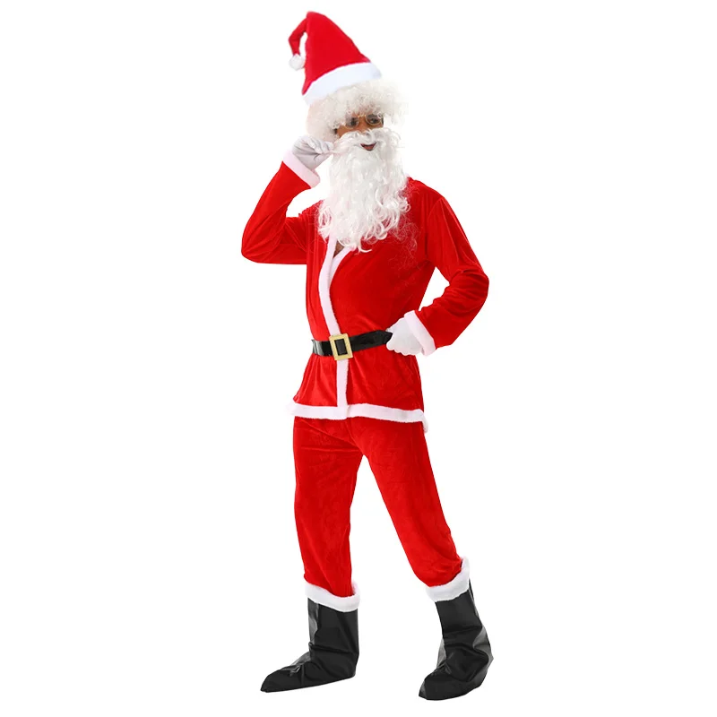 أزياء عيد الميلاد، وحفلات العطلات للبالغين، والأزياء التنكرية، وأزياء أداء الحفلات السنوية تحت عنوان سانتا كلوز