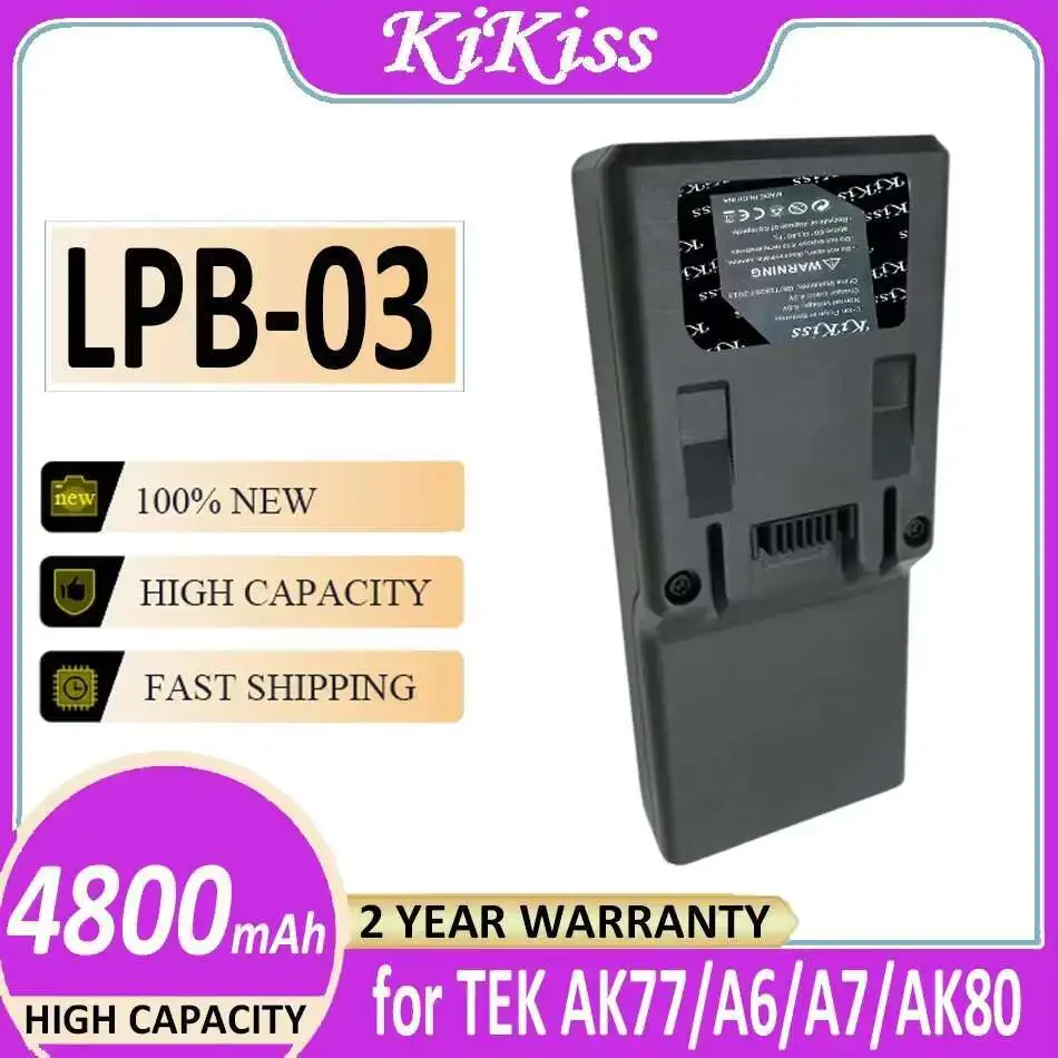 

Аккумулятор KiKiss LPB-03 LPB03 4800 мАч для TEK AK77/A6/A7/AK80 Bateria
