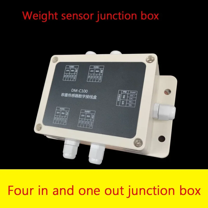 Load Cell Junction Box Four in and One Out Pull Pressure S-type Cantilever Beam Scale Wiring Bominte A105