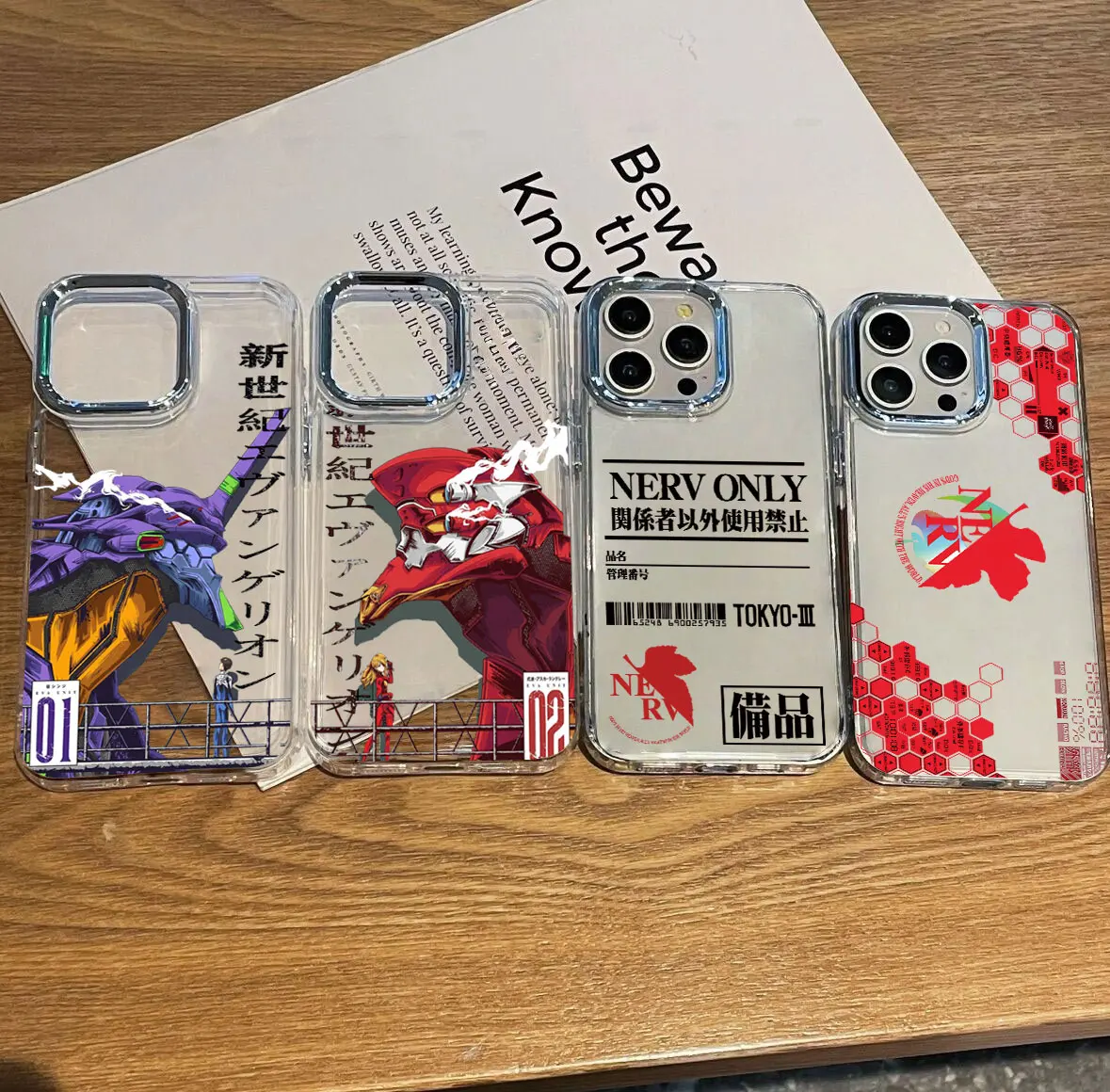 Funda de teléfono para iPhone 17 16e 16 15 14 13 12 11 Pro Max XR XSMAX 8 7 Air Plus Genesis Evangelion Anime EVA funda suave transparente