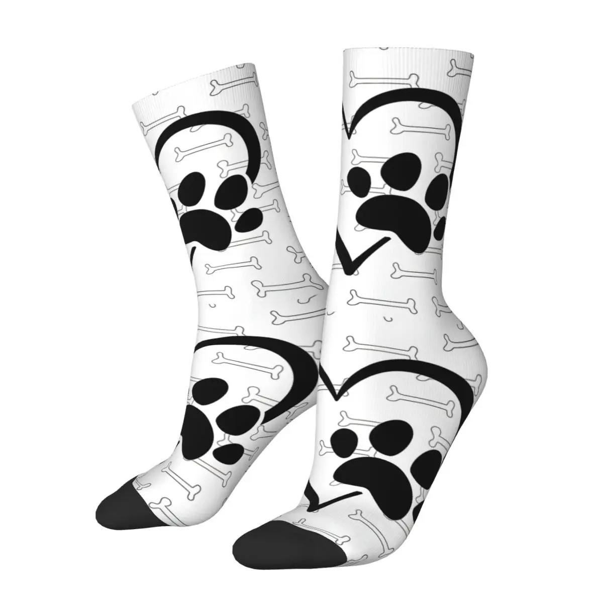 

Dog Footprint Unisex Winter Socks Hip Hop Happy Socks Street Style Crazy Sock