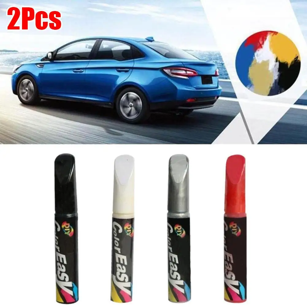 

2pcs Universal Car Coat Scratch Clear Repair Colorful Up Touch Maintenance Paint Pen Waterproof Accessories Car Repair Pain S5C4