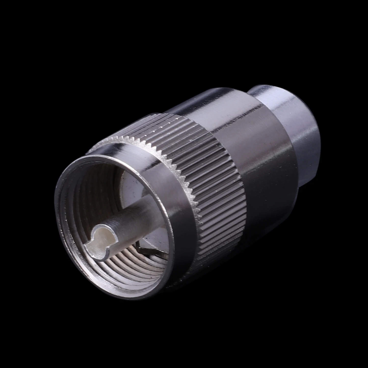 Imagem -04 - Conector Macho Uhf Prata Pl259 Plug Solda Rg8 Rg213 Lmr400 7d-fb Cabo 10 Pcs