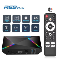 R69 Plus Voice Control TV Box Ultra HD 8K 4K Allwinner H728 Octa Core 4G 64G TV Box 4G 5G WIFI 6 Android 14.0 BT 5.0 Set Top Box