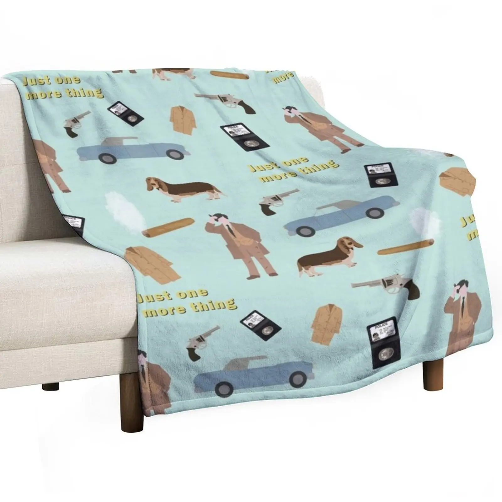 

Columbo inspired collage Throw Blanket Decorative Sofa Blankets For Baby Single Decorative Throw Blankets