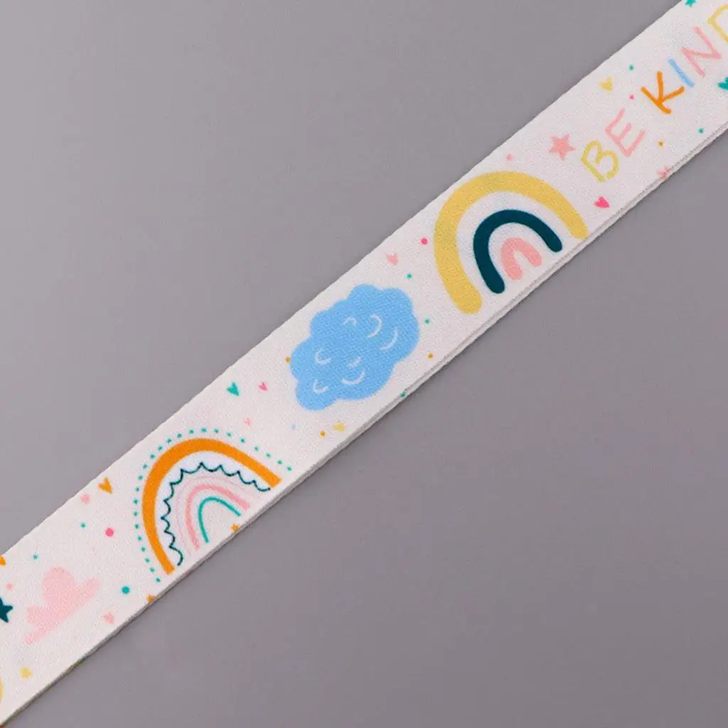 Colorful Rainbow Clouds Phone Lanyard Neck Strap for Key ID Card Phone Straps Badge Holder DIY Hanging Rope Neckband Accessorie