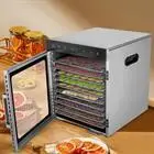 Commercial Food Dehydrator 10-Tray Stainless Steel Fruit Meat Jerky Dryer&Timer