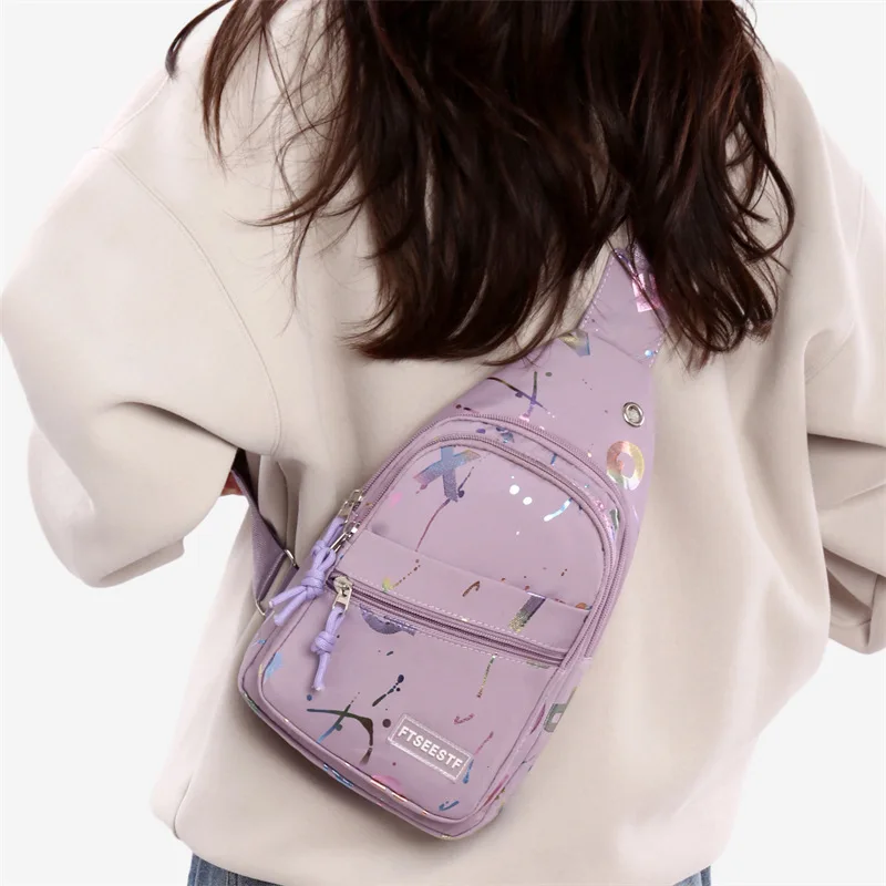 New Women's Chest Bag, Simple and Lightweight Mobile Phone Bag, Multi-layer Shoulder Bag, Portable and Practical Crossbody Bag - view 4