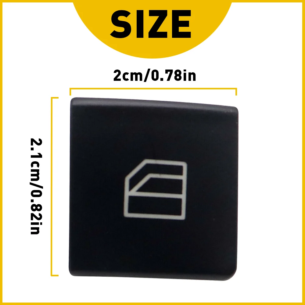 4Pcs Car Power Window Switch Button Cover Cap Black For Mercedes-Benz C-Klasse W204 S204 W212 A207 A-Klasse W176 W246 C117 X166
